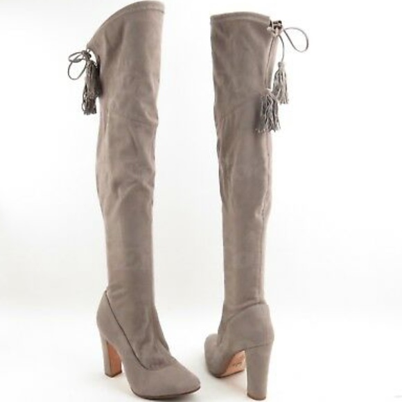 BRAND NEW- IN BOX SCHUTZ  Over the Knee  BEAU Boots in color, Mouse ( 9B) - Picture 1 of 6